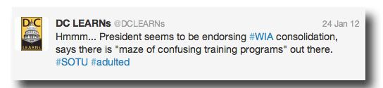 2012 SOTU Tweet